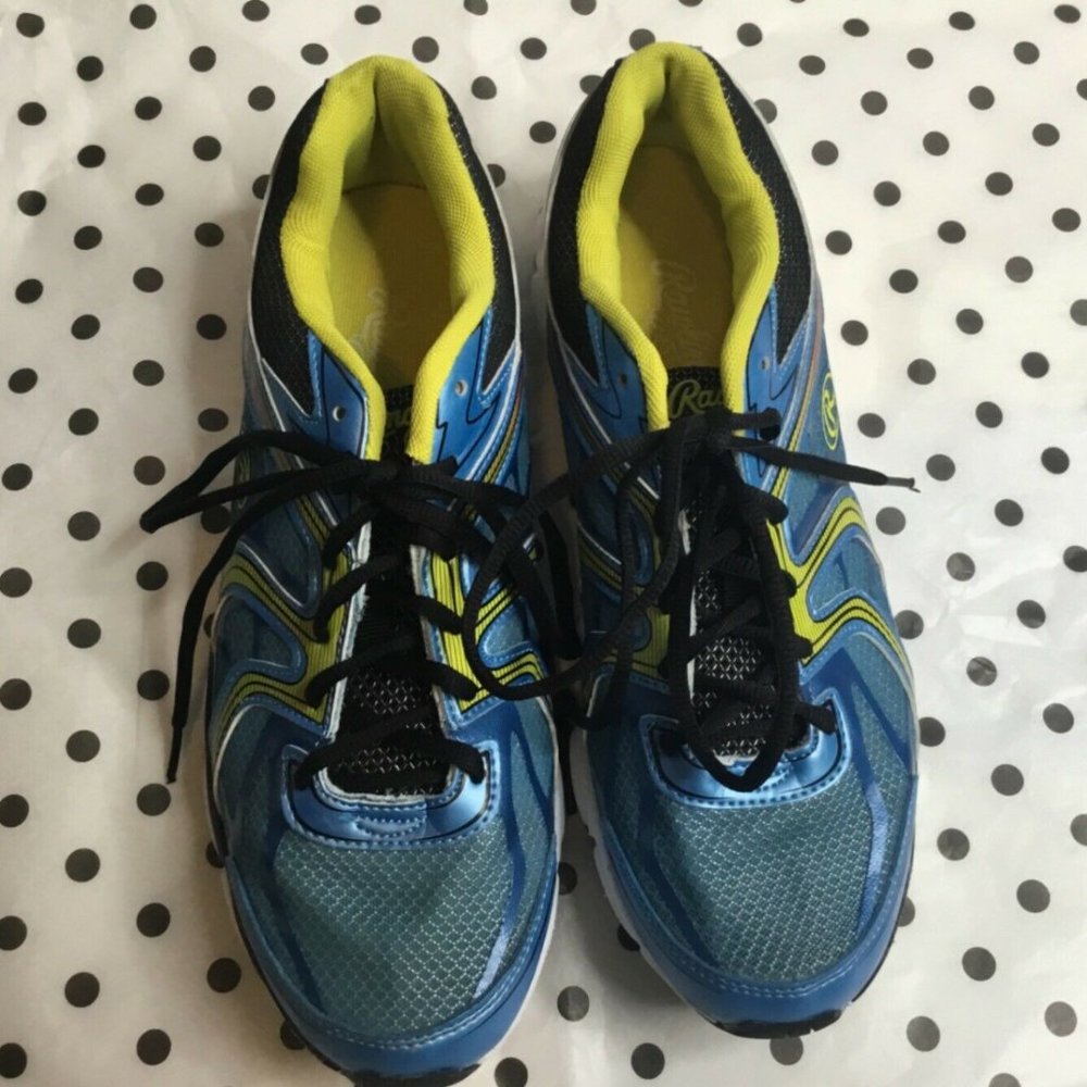 Rawlings Womens Blue Mesh Running Jogging Athletic